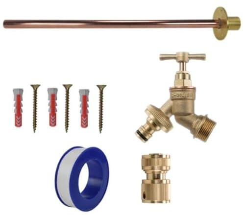 AP Supplies Brass Snap-On Bib Tap Outdoor Kit, Mini, Brass