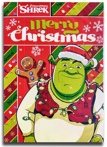 Shrek Adventskalender Kalender mit 24 Vollmilchschokolade-Figuren