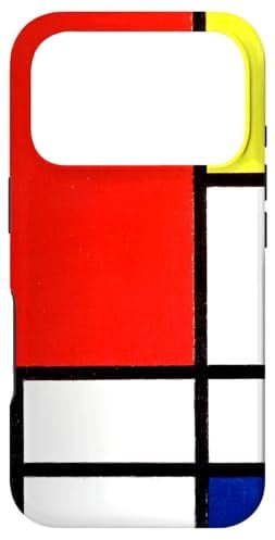 Hülle für iPhone 17 Pro Mondrian Komposition mit Rot, Gelb, Blau und Schwarz