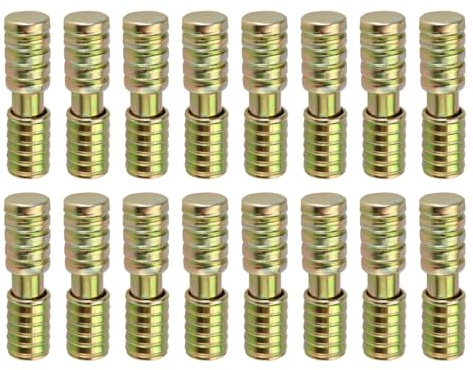 ACOLY 10 Pairs Model Railway Train Rail Baseboard Alignment Dowels Dowel Pins Carbon Steel Alignment Pins Suitable for Ø 8 mm Hole