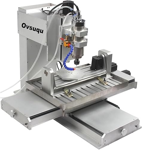 CNC 6040 5 assi CNC Router macchina per incidere - 2200W mandrino, raffreddamento ad acqua, vite a sfera, tipo pilastro - legno, alluminio, rame, metallo fresatrice