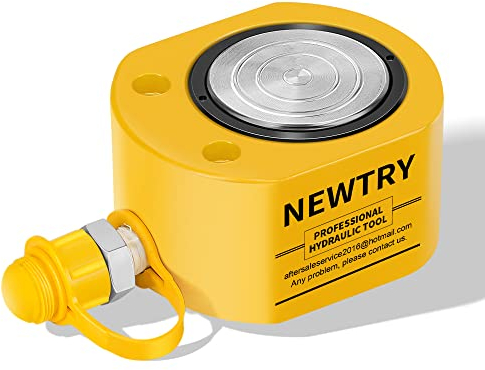 NEWTRY Hydraulischer Wagenheber Super dünner Hydraulikzylinder Tragbarer Stempelwagenheber Mini Wagenheber (10T, 11mm)