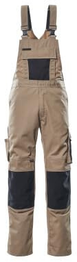 Mascot Latzhose Augsburg Größe L76cm/C52, 1 Stück, khaki / schwarz, 12169-442-5509-76C52