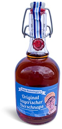 Original Sepp Bumsinger Bierschnaps Bierlikör aus Bayern in der Bügelflasche, 0,5l, 21% vol.
