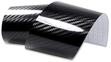 Rapid Teck® 13,14€/m² Carbon-Folie Serie 560z 5D Carbon schwarz Glanz/Hochglanz Autofolie selbstklebend Luftkanal