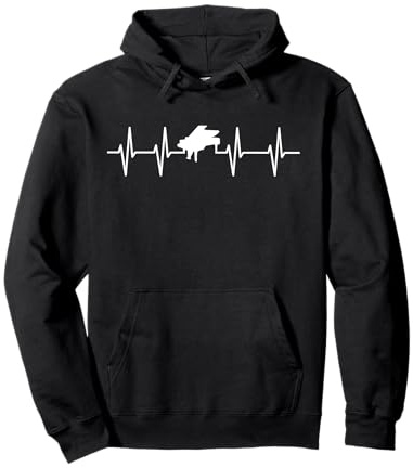 Piano, Klavierspieler, Design für Herren, Damen und Kinder Pullover Hoodie
