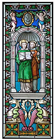 Glas Vitrail Eglise Filmloser Film 3D Statischer Dekorativer Meirateter Fensteraufkleber Für Home Office Glas Bad Fenster Türen,A,40x100cm(16x40)