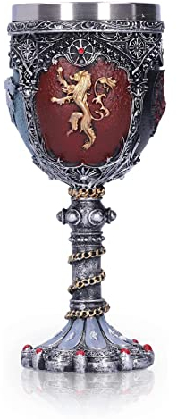 7,1x2,8 in Calice Leone in Acciaio Inossidabile, 11,1 Oz Resina 3D Calice di Vino Coppa Calice Calice da Vino Medievale Tazza per Bere Ideale Gotico Novità Per la Festa Al Bar di