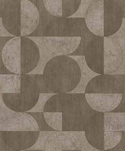 Rasch Tapeten Vliestapete (Industrial) Braun 10,05 m x 0,53 m Concrete 521368
