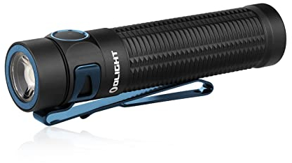 OLIGHT Baton3 Pro 1500 LM EDC Rechargeable LED Torch,High Lumens Pocket Flashlight for Outdoors,Indoors and Emergency (Cool White (5700K~6700K), Black)
