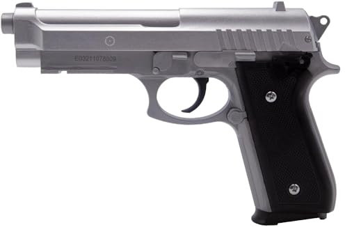 Cybergun - Beretta pt92 Silver Replica Airsoft Pistol - 6mm - Spring Operated