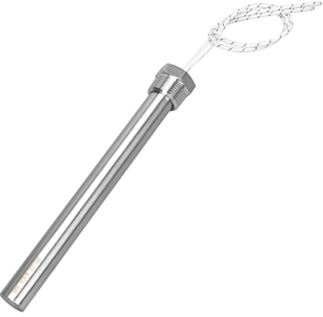 AIICIOO Heizpatrone Heizelement DC 48V 800W Edelstahl widerstandsfähiges Heizelement Eintauchheizkörper 3/4 Zoll DN20 26mm Flansch