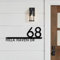 MXN Individuelles modernes Hausnummernschild, Acryl-Türschild, Buchstaben, Zahlen, Adressschild, Außentürschild, personalisierter Straßenname, Hausadressenschilder (A,40 x 18 cm)
