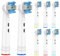 Perfekto24 Aufsteckbürsten Kompatibel für Oral B Zahnbürsten (8er Pack Weiß) - Zahnbürstenaufsätze für ein herausragendes Zahnputzerlebnis - Passt für Oral B Modelle (weiß 3)