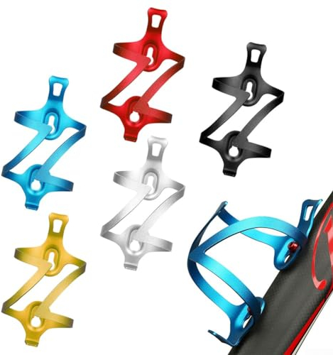 Porte-bidon en alliage d'aluminium léger et résistant aux rayures pour VTT, vélo de route, rouge