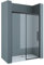 doporro Duschtür Nischentür dusche Duschabtrennung Duschkabine 150x195cm Duschwand schwarz ESG-Sicherheitsglas Duschabtrennung Soft-Close Klarglas inkl. Nano-Beschichtung Teramo12K