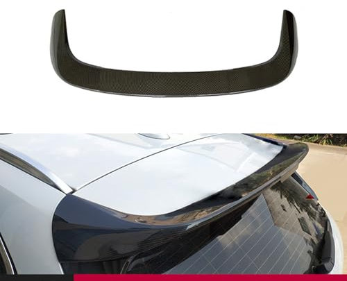 CHYPAAK Kompatibel für BMW X1 F48 F49 MP Style 2016+, Kofferraumdeckel, Spoilerlippe, Heckflügel, Auto-Styling-Bodykit-Zubehör, Schwarz, B Carbon Fiber Look