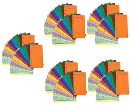 VILLCASE 120 Pièces Enveloppe Budgétaire Porte-monnaie Pour L'argent Liquide Enveloppes D'argent Enveloppes De Caisse à Feuilles Mobiles Pochettes Pour Classeurs Bourrage Papier