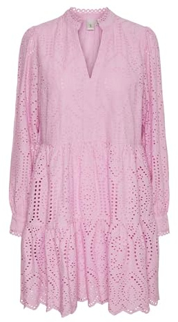 YAS Damen YASHOLI LS Dress S. NOOS Blusenkleid, Pastel Lavender,XL