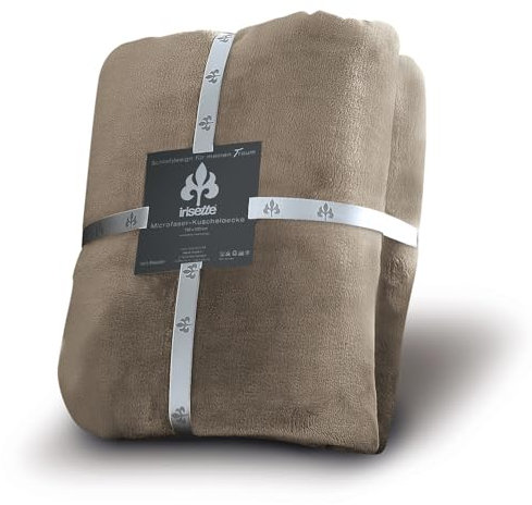 Irisette Kuscheldecke Relax, 150 x 200 cm, Microfaser, Beige