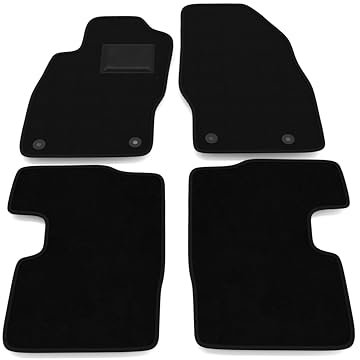 Kit Tappetini Auto compatibili con Opel Corsa E 2014-2019 | Set 4 tappeti su misura in moquette