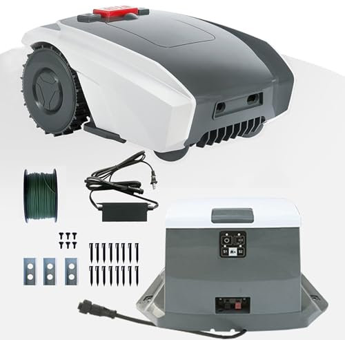 GPS Navigation Robot Lawn Mower - Mows 2/3 Acre, APP Control, Stoppage Re-Cutting, Anti-Theft, Self-Charging - Perfect for Large Yards, Easy Maintenance