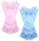 CHROMACRAFT 2 Paar Kinder-Bogenhandschuhe, Prinzessin-Langhandschuhe, Party-Performance-Requisitenhandschuhe, Einfache Einfarbige Handschuhe, Maskerade-Zubehör