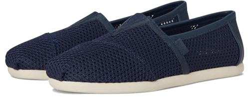 TOMS Herren Espadrille Alpargata Classic, Farbe: Marineblau Texturiertes Mesh/PU-Kante, Größe: 6 UK