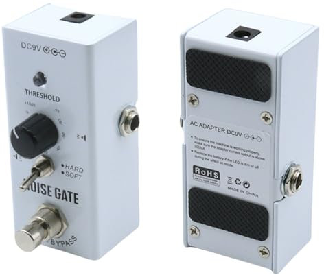 mioosho Gitarre Noise Suppressor Pedal Gitarre Noise Killers Guitar Noise Gate Pedal Small Noise Killers Metal Texture for Guitar
