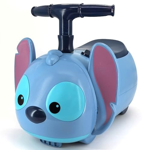 Disney Lilo & Stitch Zoom Zoom Ride On Toys - Stitch Interactive Lights & Sounds Car for Kids with Built-in Storage, Push Along For Balance & Coordination - Ride-On Toys for 1 Year Old, Boys, Girls