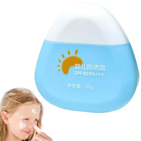 Sunscreen Babies, Kids Sun Protection Cream, Compact Skin Friendly Sunblock, Water Resistant Face Lotion for Girls, Boys, Travel, Playtime, Outdoor, 5,9 x 5,8 x 1,9 cm