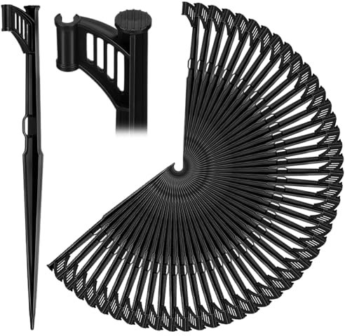 Dorccsi 50 estacas de riego por Goteo de 13 Pulgadas, de plástico PP, para mangueras de Goteo, Soportes para Tubos de, Piezas para riego por, invernaderos, Jardines y Flores.