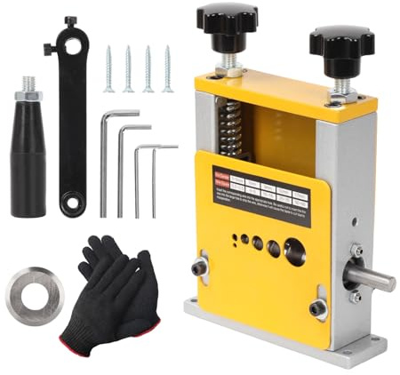 Wire Stripper Machine,Manual Cable Stripper Machine with 6 Channel & 5 Blades,Copper Cable Stripping Tool for 3-17mm Cable, Electricians Tools Electric Wire Stripper Tool Scrap Copper Cables Recycling