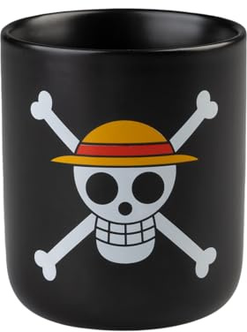 Grupo Erik One Piece Portapenne da Scrivania - Cancelleria | One Piece Gadget, Porta Penne Decorativo, Ceramica, Manga, 11 x 12 cm