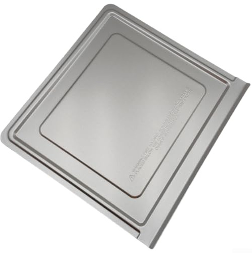 Plaque de cuisson antiadhésive 34,3 x 32,5 cm pour friteuse à air comprimé - Plaque de cuisson en acier pour récupérer l'huile - Lavage facile