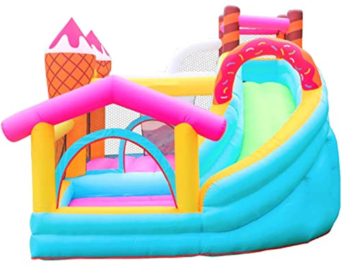 Inflatable Bounce House, Thick Material Bouncy Castle with Slide, Large Water Set, Easy Setup for Kids, Perfect for Backyard Fun and Parties