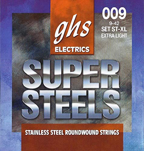 GHS ST-XL Jeu de Cordes pour Guitare électrique Extra-Light