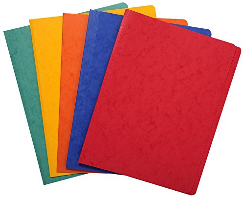 Exacompta 11500H Premium Aktendeckel. Aus extra starkem Colorspan-Karton für DIN A4 Stück Zufallsfarbe Hefter ideal für das Büro und Schule und die mobile Organisation