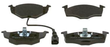 Bosch BP434 - Brake Pads Car Front Axle - Bosch Quality - Reduced Noise and Dust - ECE-R90 Certified - Copper-Free - 1 Set of 4 Pads