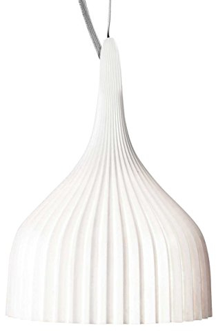 Kartell E' Lampada a Sospensione E14, Bianco, Ø13,5 H14,5 Hmin÷max: 20÷220 cm