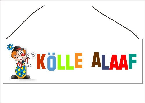 Creativ Deluxe Türschild-Wandschild-Vintage-Shabbylook Kölle Alaaf