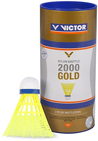 VICTOR Nylon Shuttle 2000 Gold 3er-Gelb-Blau