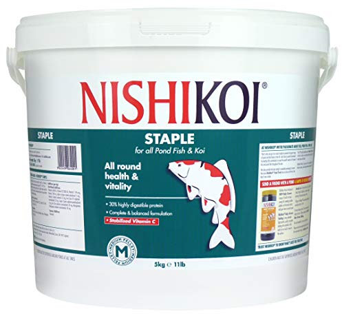Nishikoi Staple Complete Food for Koi and Pond Fish - Medium Pellets - 5kg