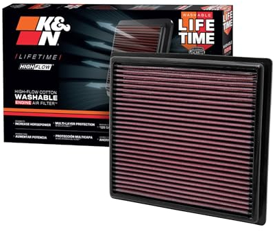 K&N 33-2443 Filtri Aria Sostitutivi Auto, Lavabile e Riutilizzabile