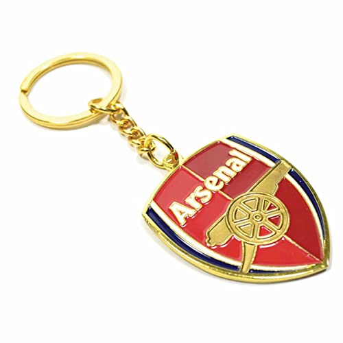 Arsenal F.C. Porte-clés avec blason, Rouge, approx 40mm x 30mm, Sports