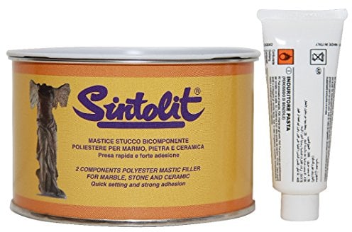 'Sintolit' Marmo/Ceramica Mastice-Stucco Solido Per Marmo. Bicomponente Poliestere, Adatto Anche Per Applicazioni In Posizione Verticale.