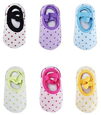 Bambino Anti Calzini Slittamento per 8 - 36 Mesi Infanti e Bambini (6 Paia)