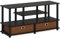 Furinno Mobile Porta TV con 2 Cassetti, Legno, Nero/Marrone, 52