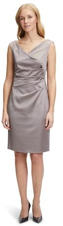 Vera Mont Damen 0058/4822 Kleid, Braun, 38 EU