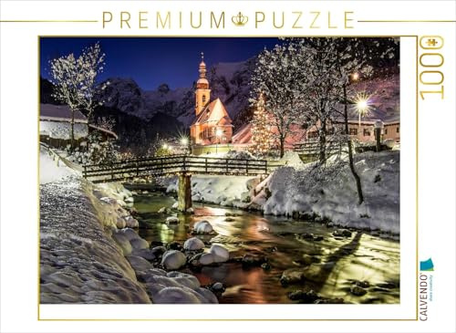 CALVENDO Puzzle weihnachtliche Ramsau | 1000 Teile Lege-Größe 64 x 48 cm Foto-Puzzle für glückliche Stunden